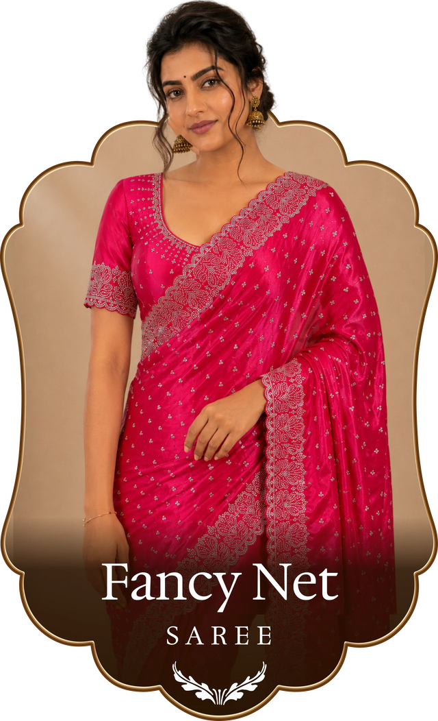 Fancy Net Sarees