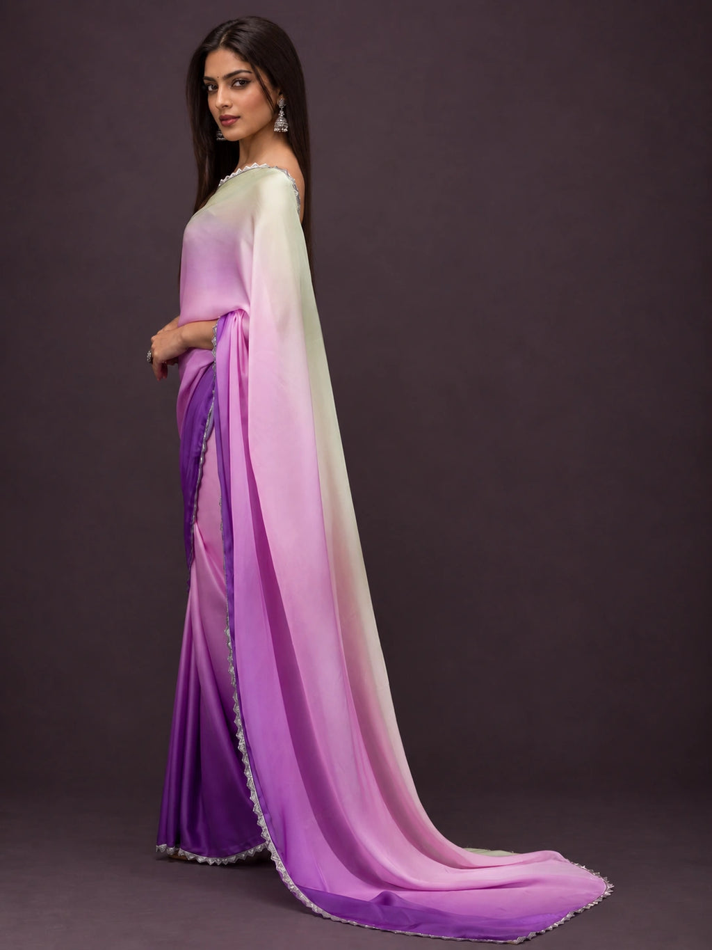 Shades of Dusk Zoya - Back Pallu Drape View